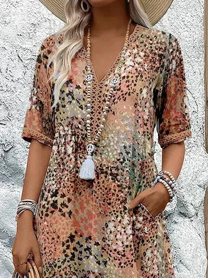 Caramina - Elegantes Midi-Kleid Frauen Sanft