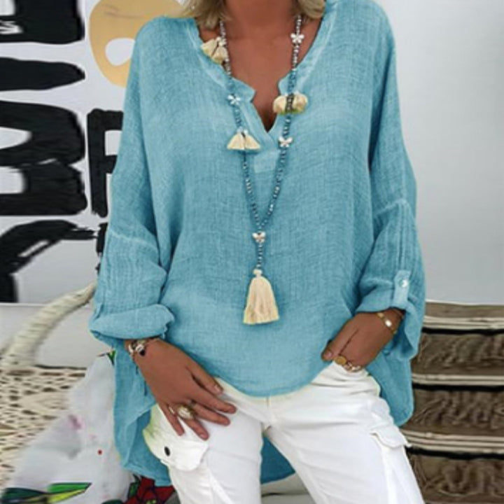 Mia – Elegante Leinenbluse