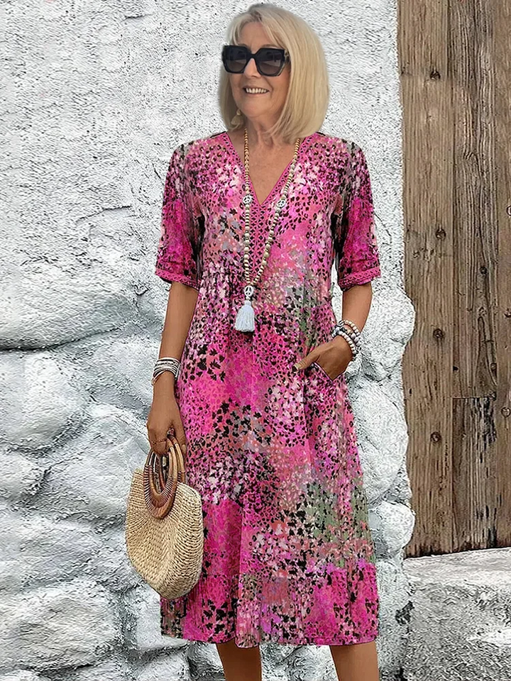 Caramina - Elegantes Midi-Kleid Frauen Sanft