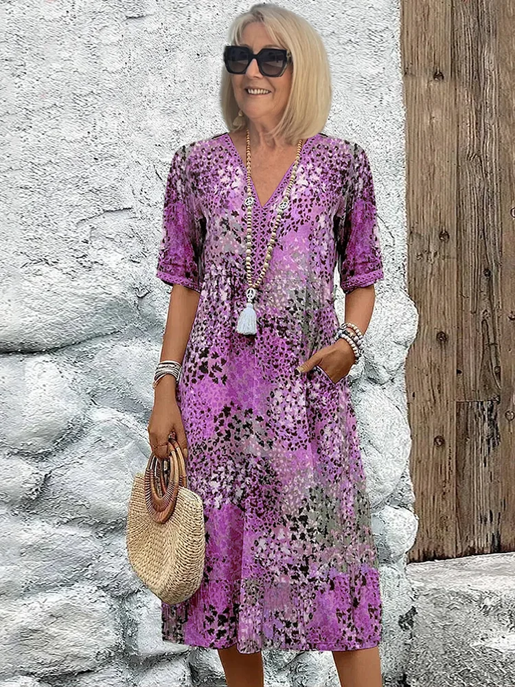 Caramina - Elegantes Midi-Kleid Frauen Sanft
