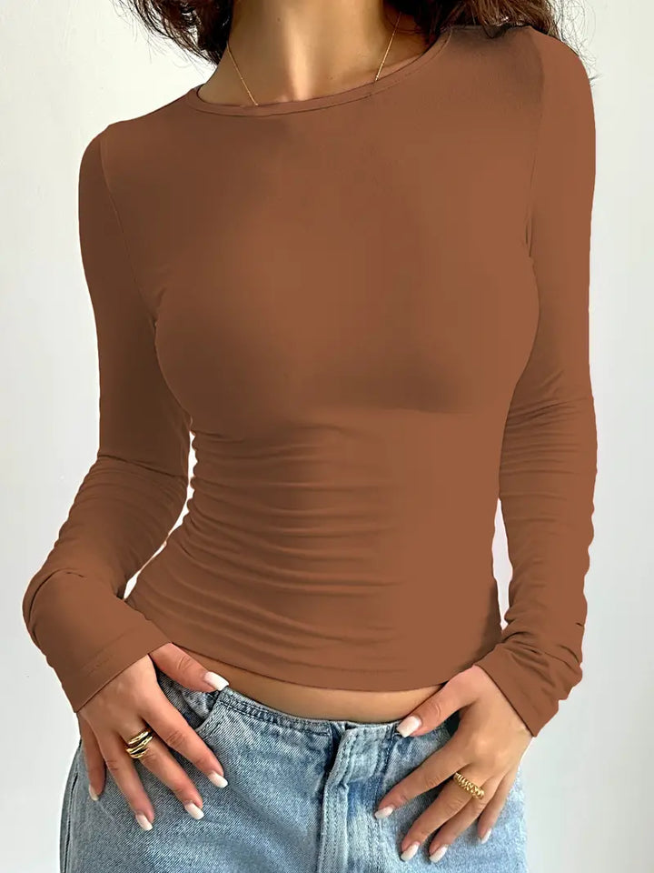 Savannah – Langarmshirt mit schlichter Eleganz