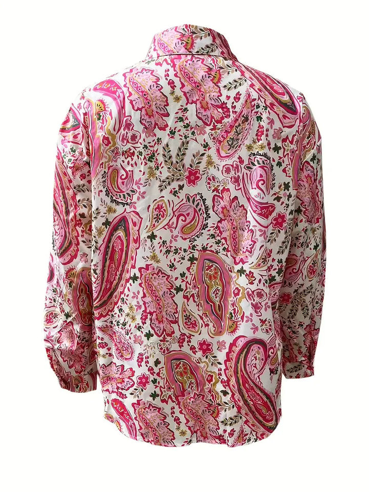 Pamela – Paisley Vintage Eleganz Bluse