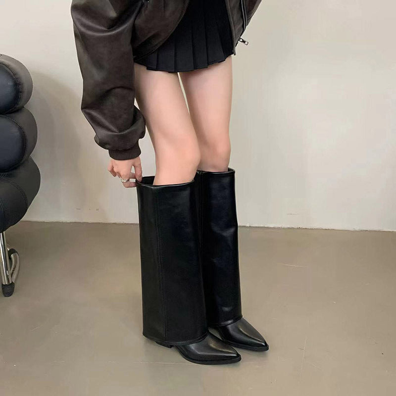 Velora - Elegante Stiefel mit breitem Absatz