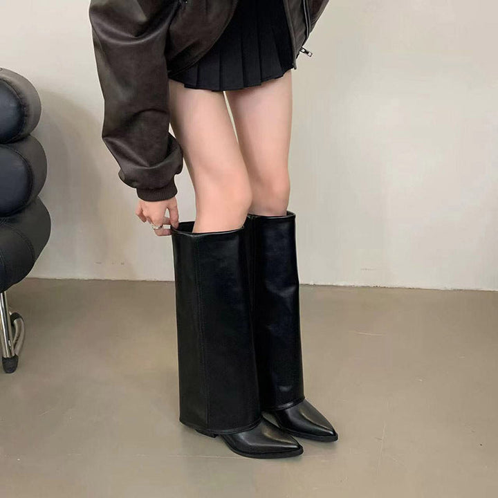 Velora - Elegante Stiefel mit breitem Absatz