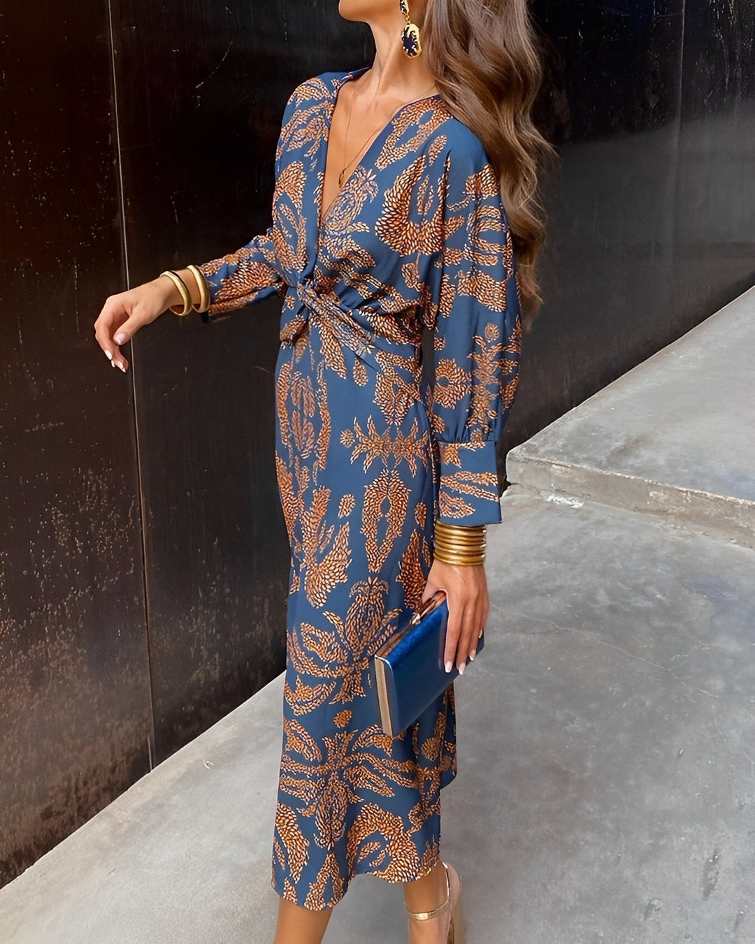 Thelma - Schickes Sommerkleid mit V-Ausschnitt für Damen