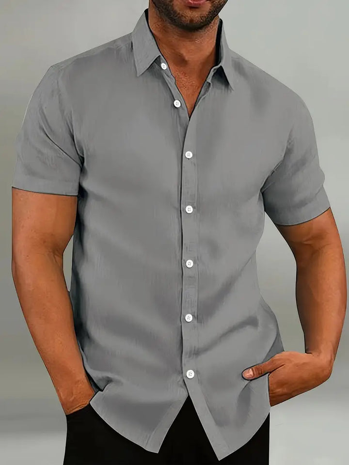 Neil - Freizeithemd mit Button-Down-Kragen