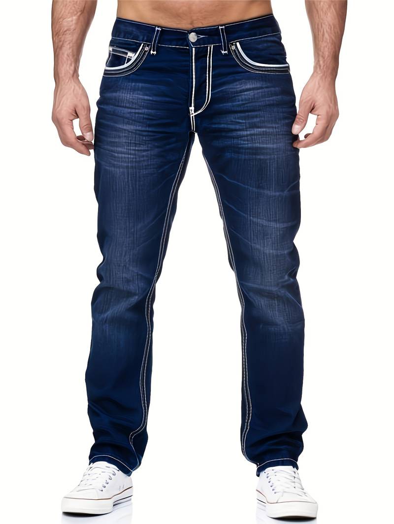 Griffin - Klassische Jeans in Robustem Denim