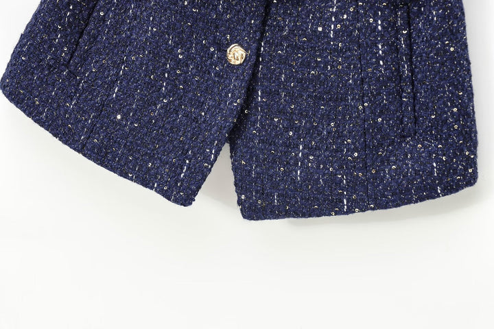 Daphne - Slim-Fit Weste mit Perlenverziertem Gürtel