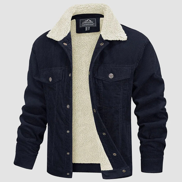 Leif - Strapazierfähige Cord-Jacke für den städtischen Look