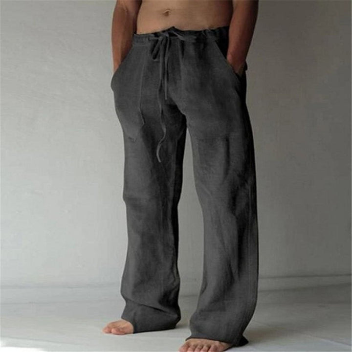 Benjamin - Herren Leinen Freizeithose Einfarbig