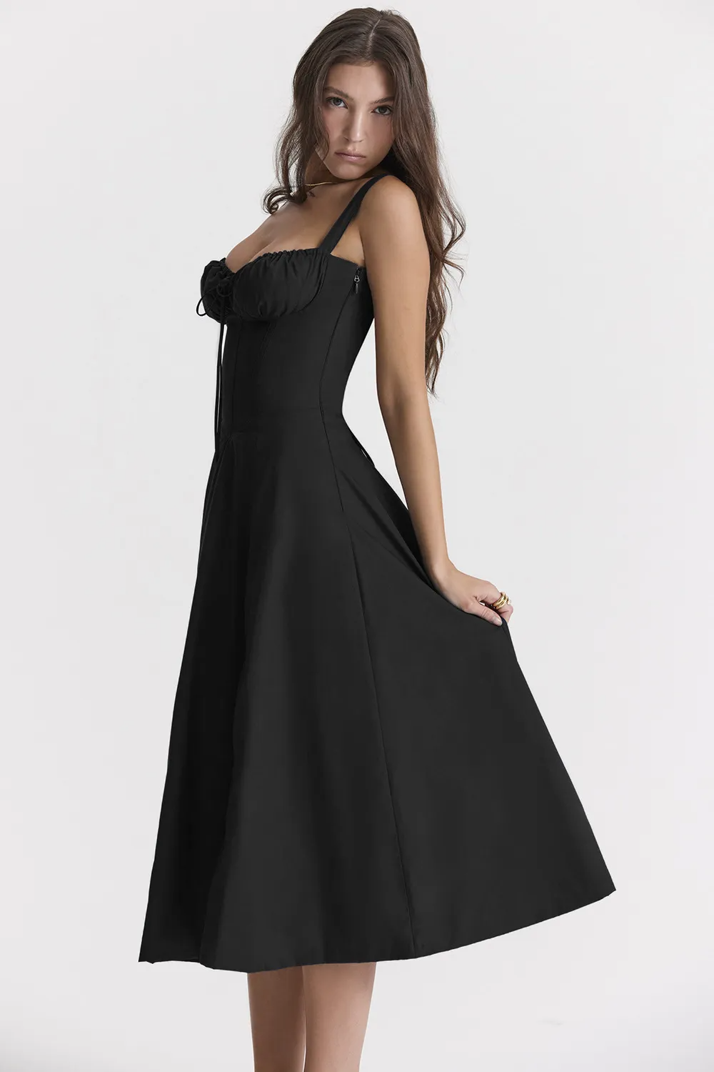 Chelsy – Bustier-Sommerkleid mit Blumenmuster