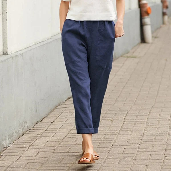 Ember - Weite Hosen aus Leinen und Baumwolle
