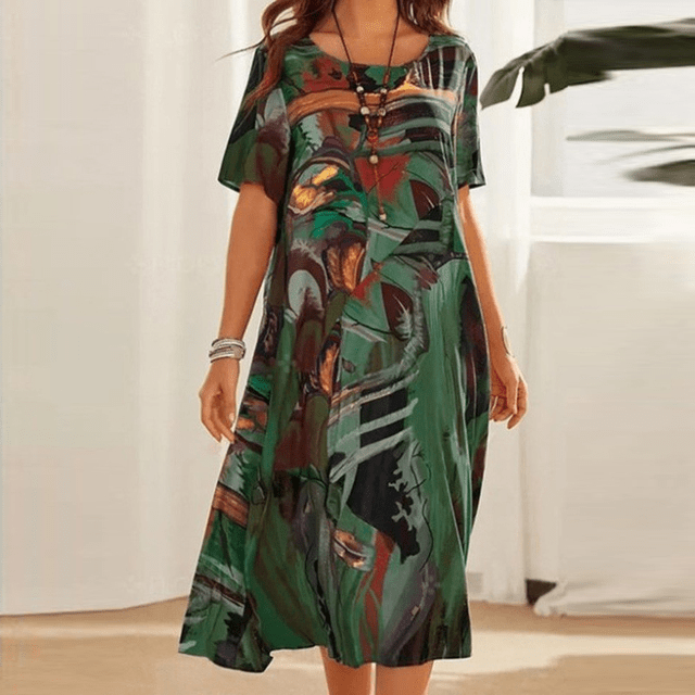 Yumiko – Luxuriöses Maxikleid aus Seide