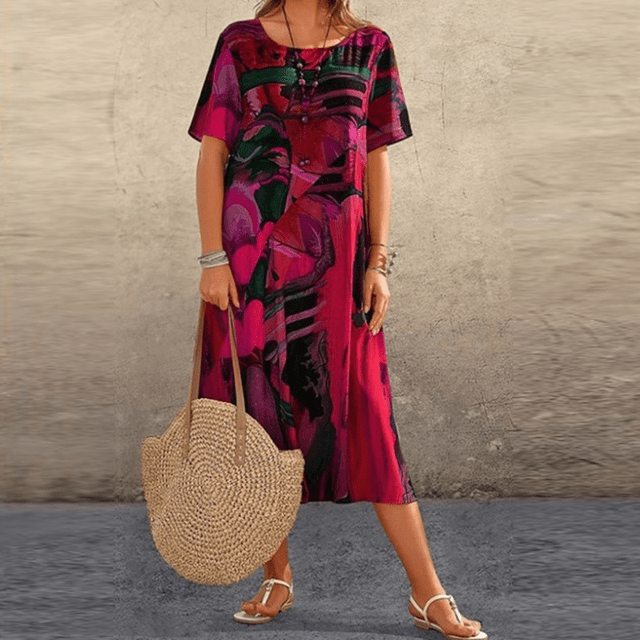 Yumiko – Luxuriöses Maxikleid aus Seide