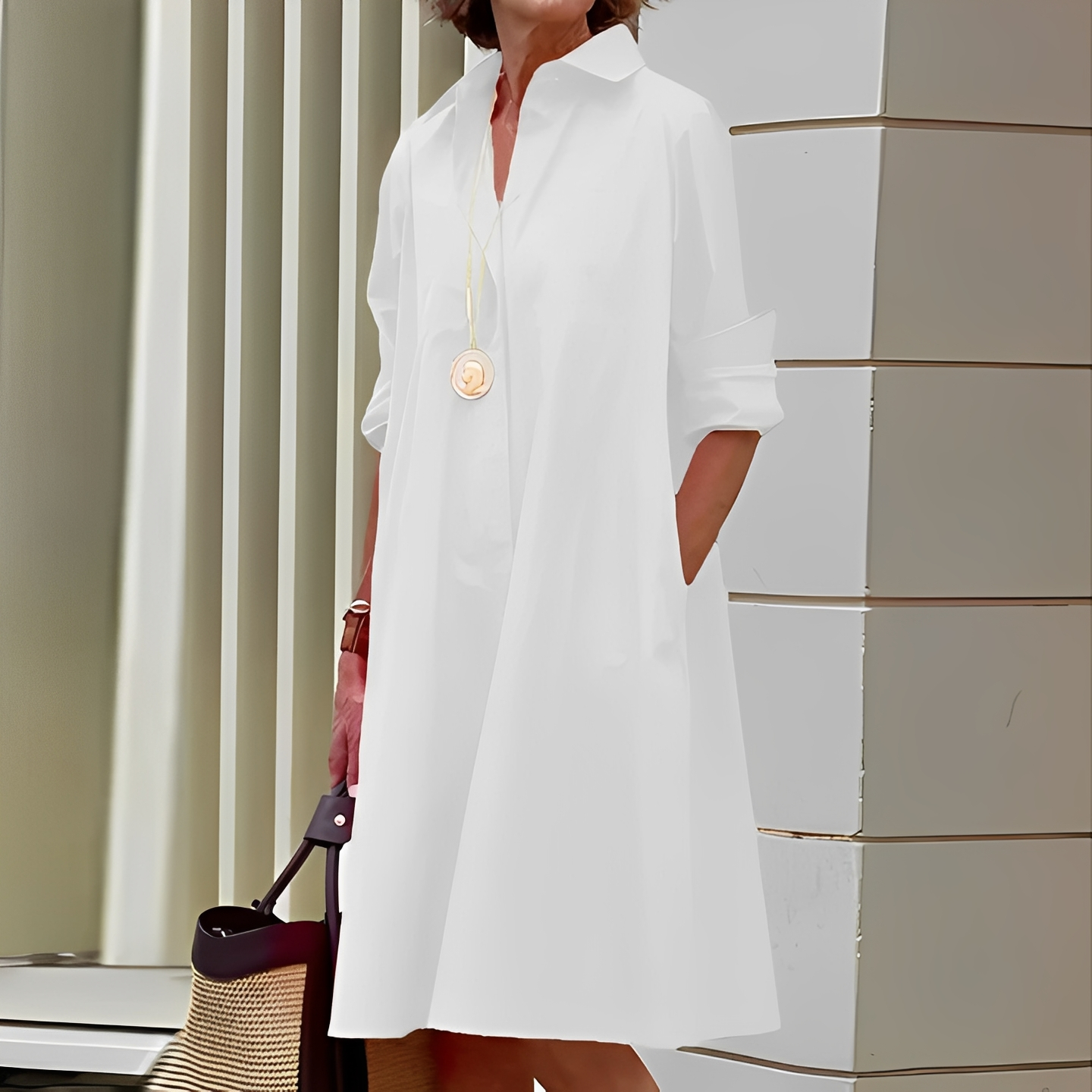 Micaela - Elegantes Hemdkleid für Frauen