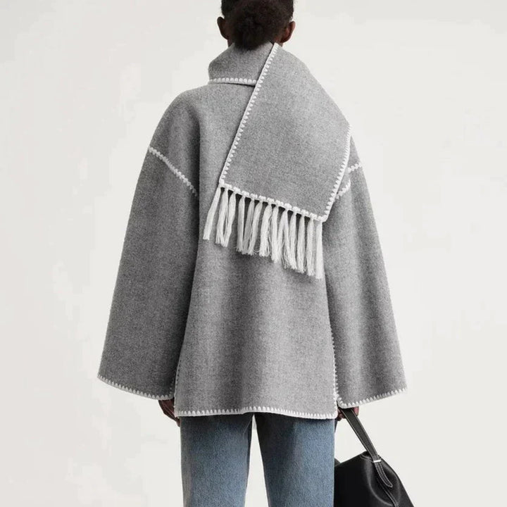 Sofie – Wollmix-Mantel mit Schal