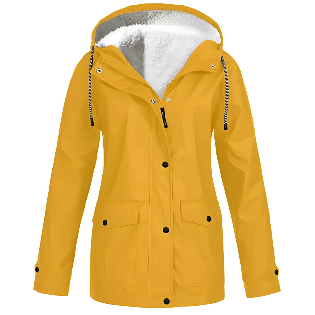 Sherlyn - Damen-Outdoormantel mit Kapuze und weichem Innenfutter