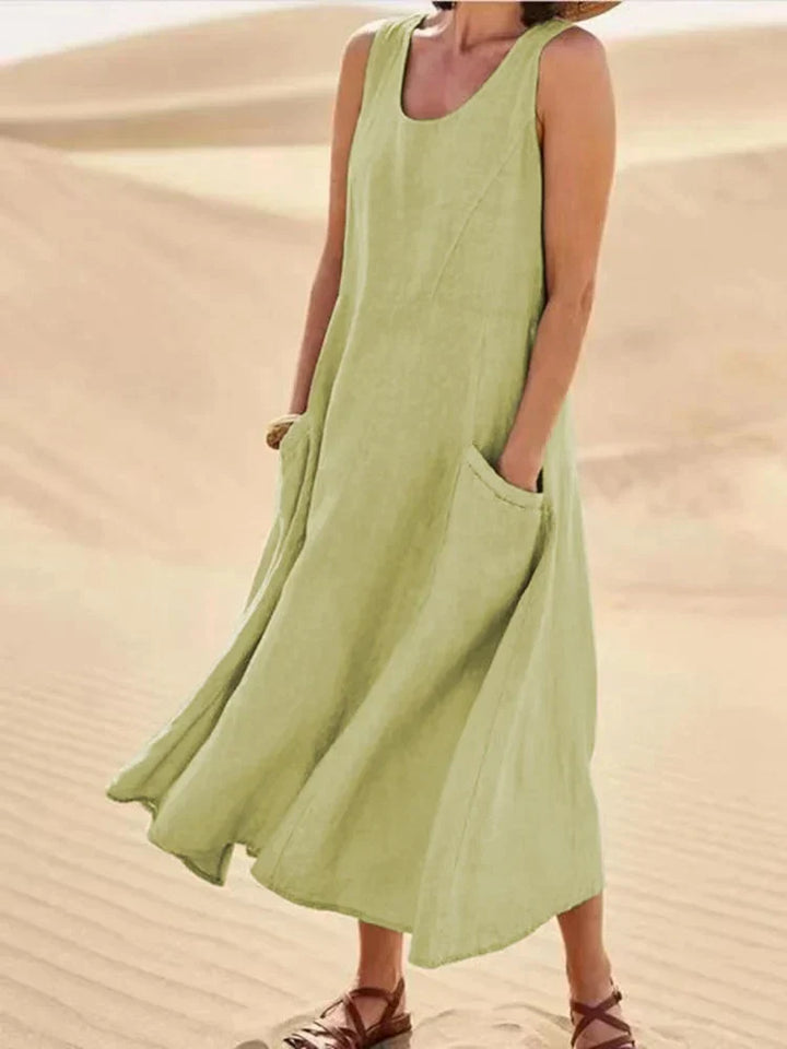 Andie – Zeitloses Leinenkleid für die Frühlingstage