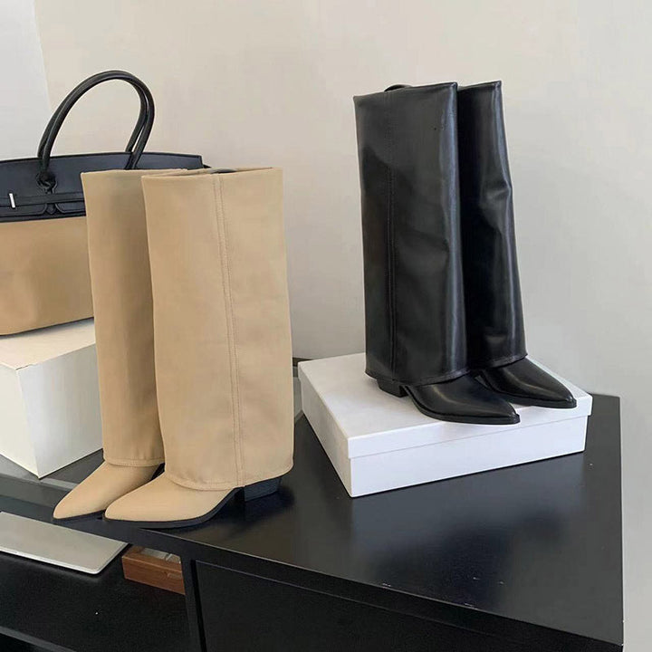 Velora - Elegante Stiefel mit breitem Absatz