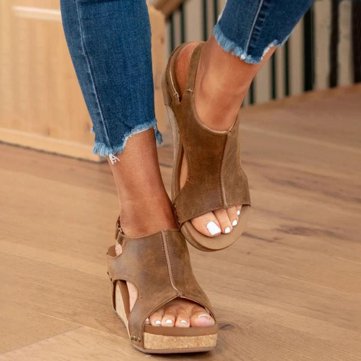 Auria - Orthopädische Ledersandalen für Damen mit zusätzlicher Unterstützung