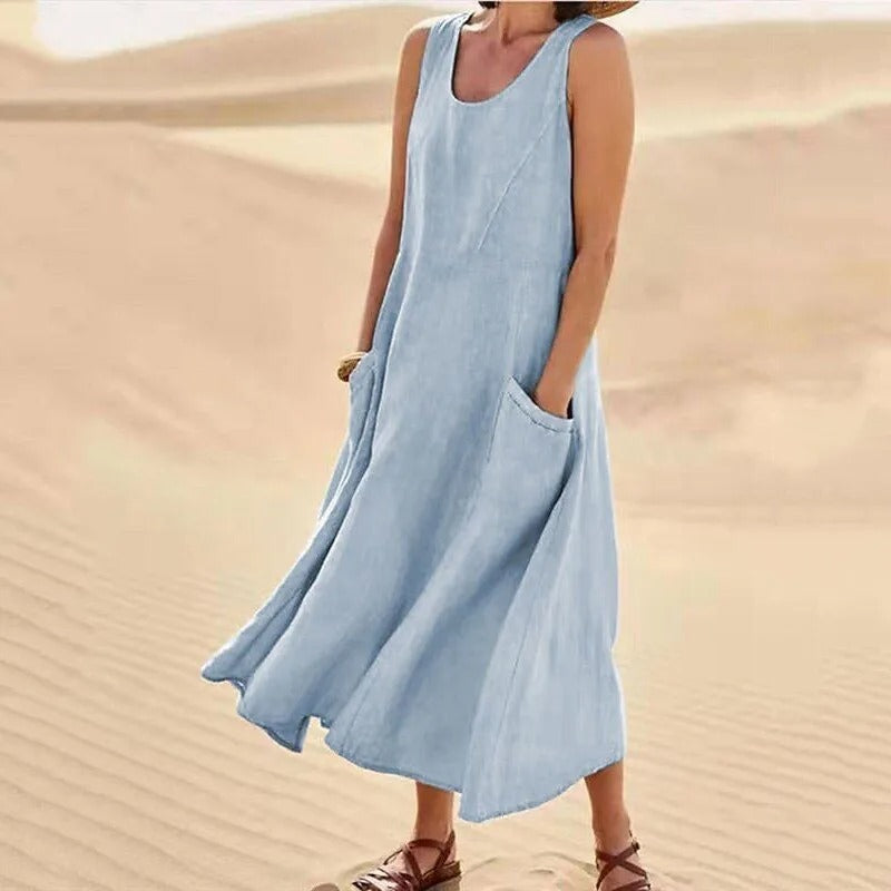 Thora - Gemütliches Leinenkleid