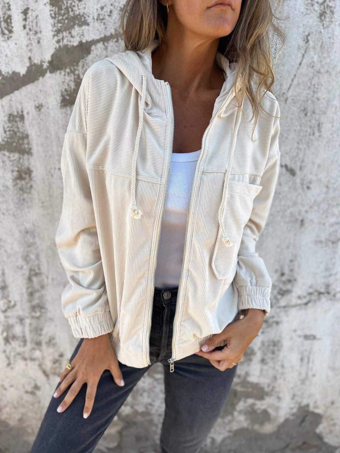 Ariellee – Freizeitjacke mit Kapuze und Reißverschluss