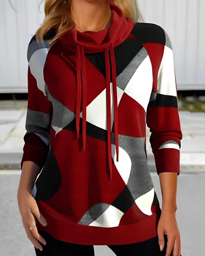 Gabrielle - Bequemer Hoodie mit Farbblock-Muster für Frauen