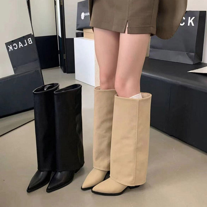 Velora - Elegante Stiefel mit breitem Absatz