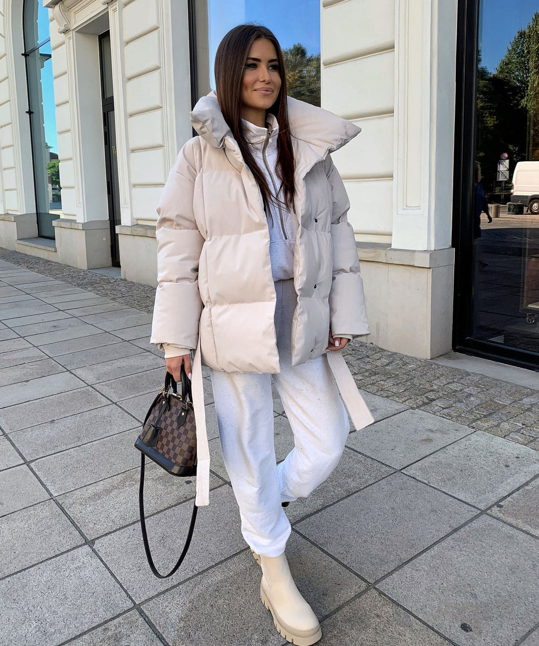 Michaela | Damen Steppjacke Stillvol Für den winter
