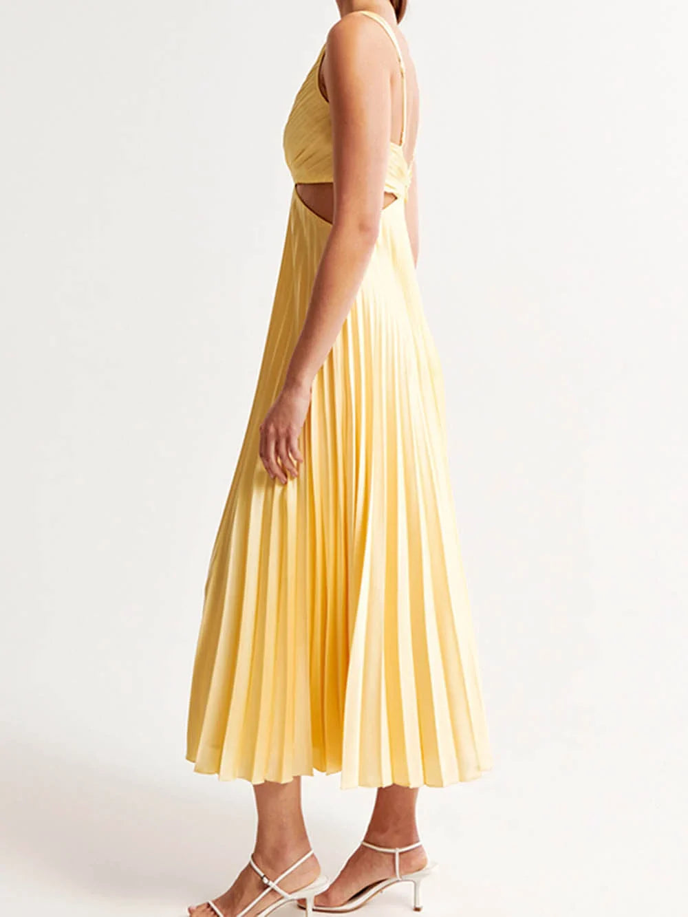 Arya - Elegantes Midikleid mit Falten für Damen