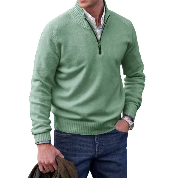 Huron - Zipper-Pullover aus hochwertigem Kaschmir