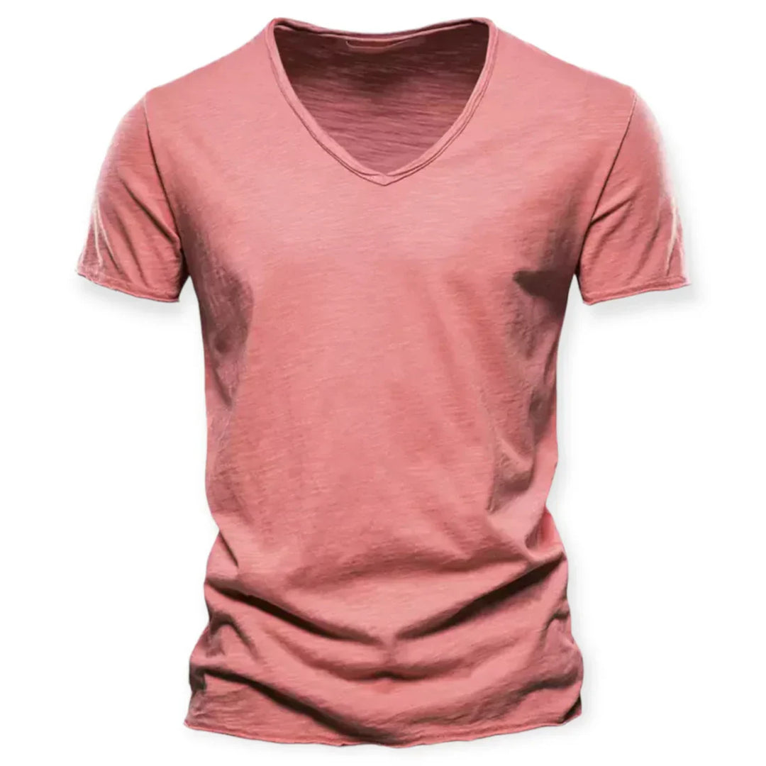 Archie - Komfortables V-Ausschnitt Herren T-Shirt Basic