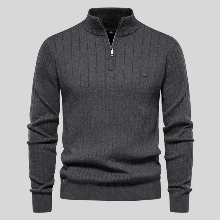 Arden – Klassischer Pullover mit Reißverschluss