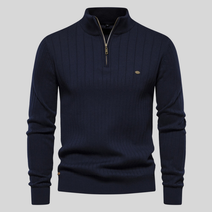 Arden – Klassischer Pullover mit Reißverschluss