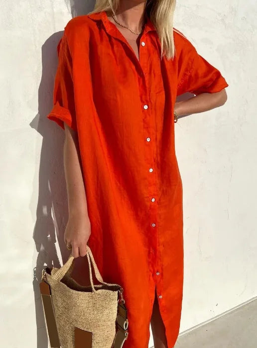 Maloi - Hemdkleid aus Leinen mühelos