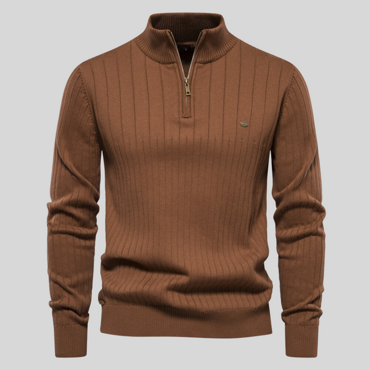 Arden – Klassischer Pullover mit Reißverschluss