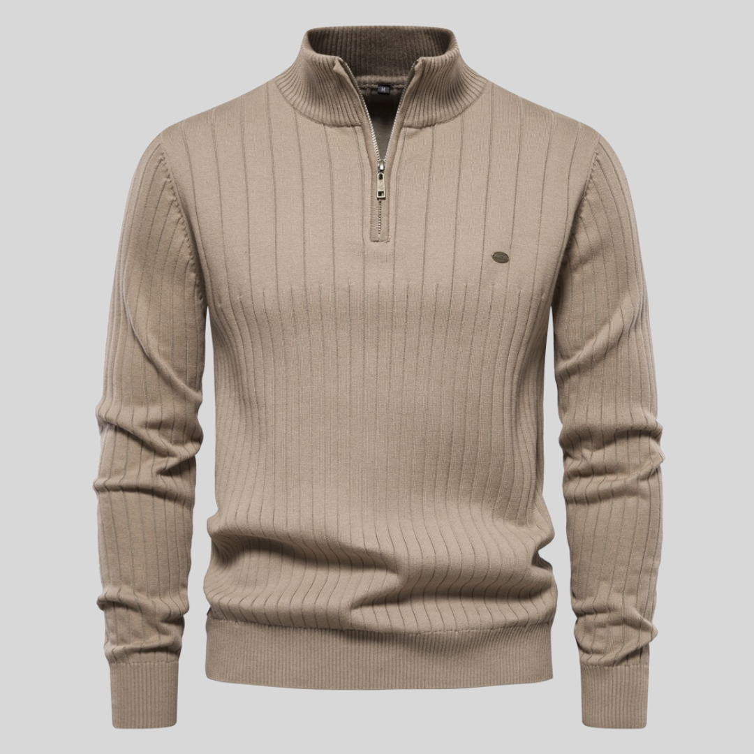 Arden – Klassischer Pullover mit Reißverschluss