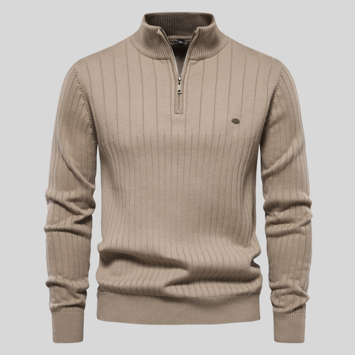 Arden – Klassischer Pullover mit Reißverschluss