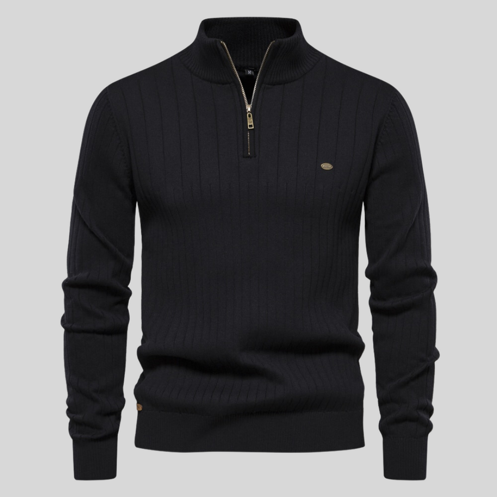 Arden – Klassischer Pullover mit Reißverschluss