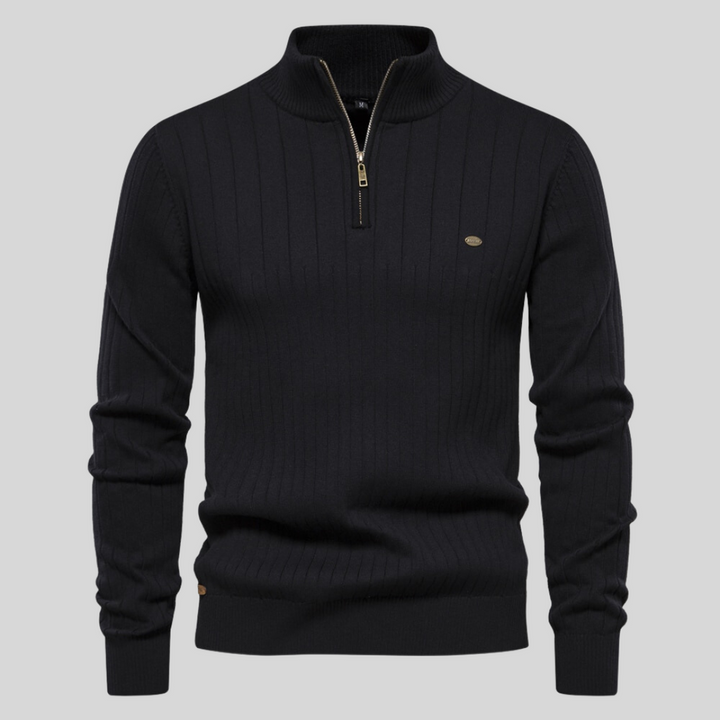 Arden – Klassischer Pullover mit Reißverschluss