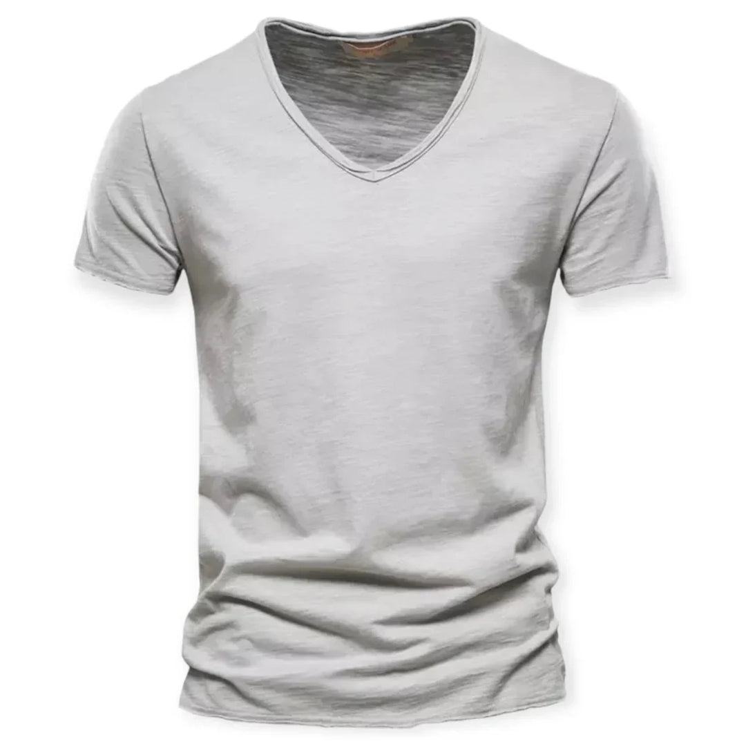 Archie - Komfortables V-Ausschnitt Herren T-Shirt Basic