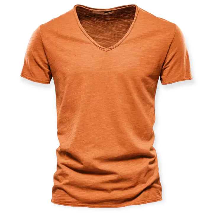Archie - Komfortables V-Ausschnitt Herren T-Shirt Basic