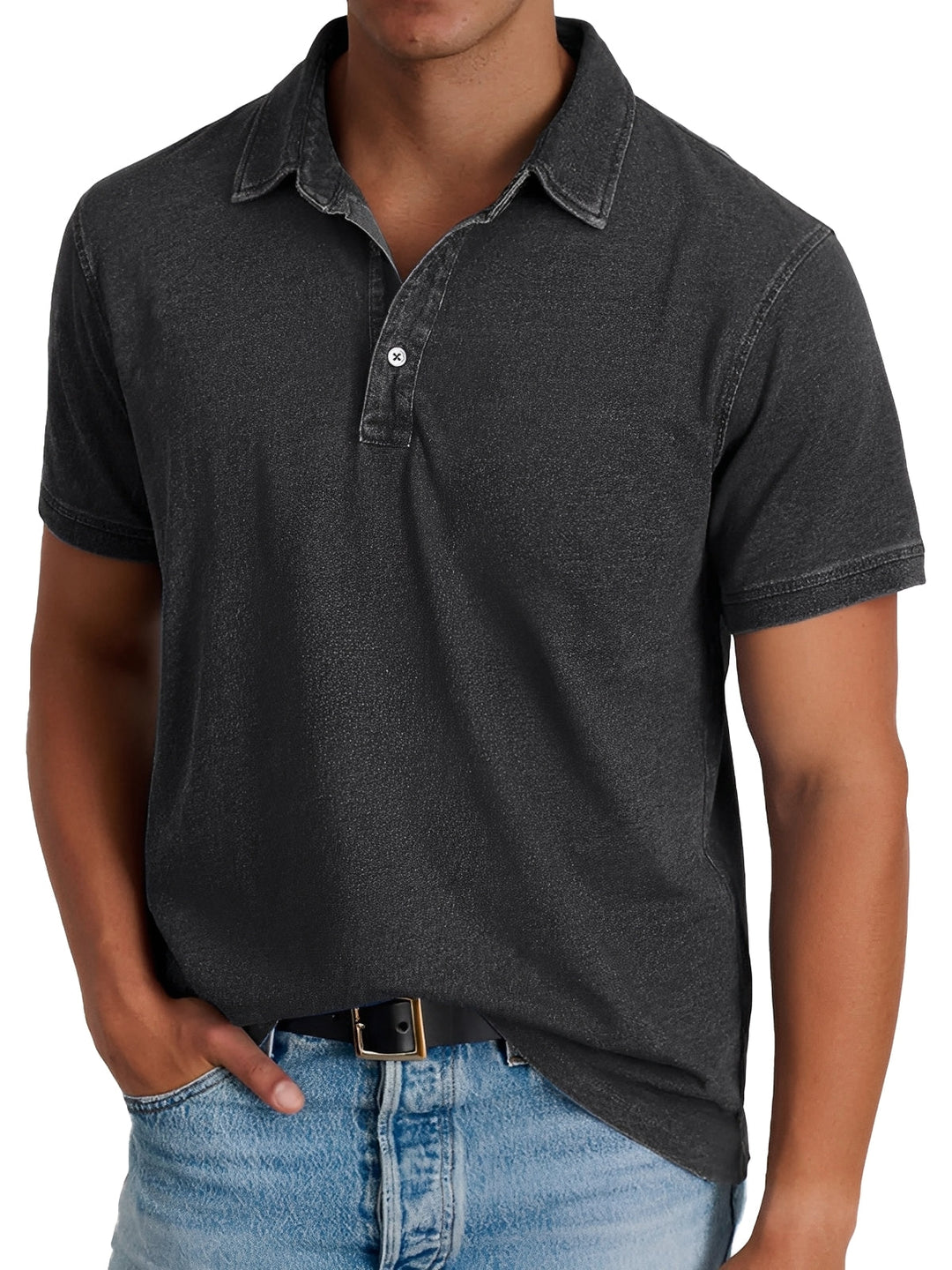 Darrell - Modernes, locker sitzendes Herren-Poloshirt