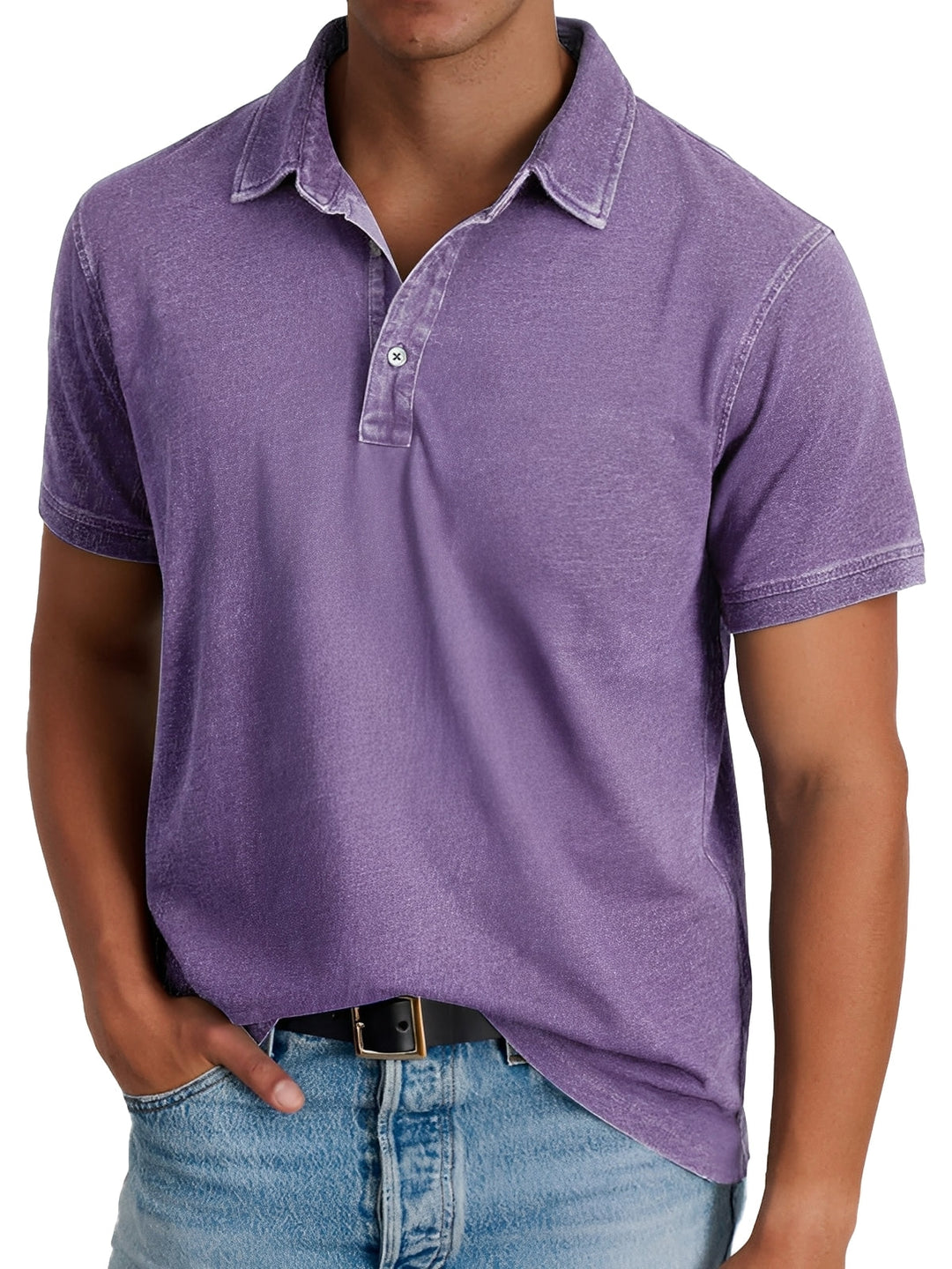 Darrell - Modernes, locker sitzendes Herren-Poloshirt