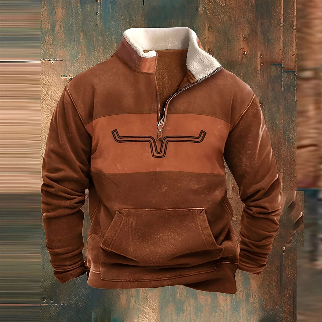 Kenton - Trendiger Herrenpullover mit Zipper