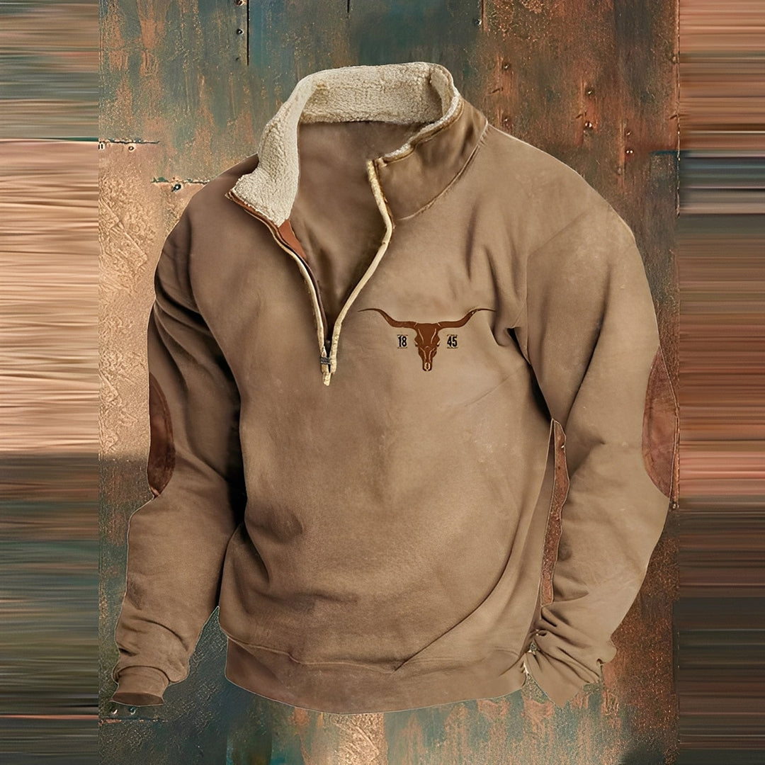 Kenton - Trendiger Herrenpullover mit Zipper