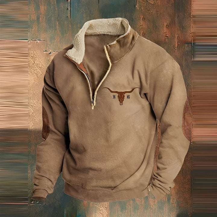 Kenton - Trendiger Herrenpullover mit Zipper