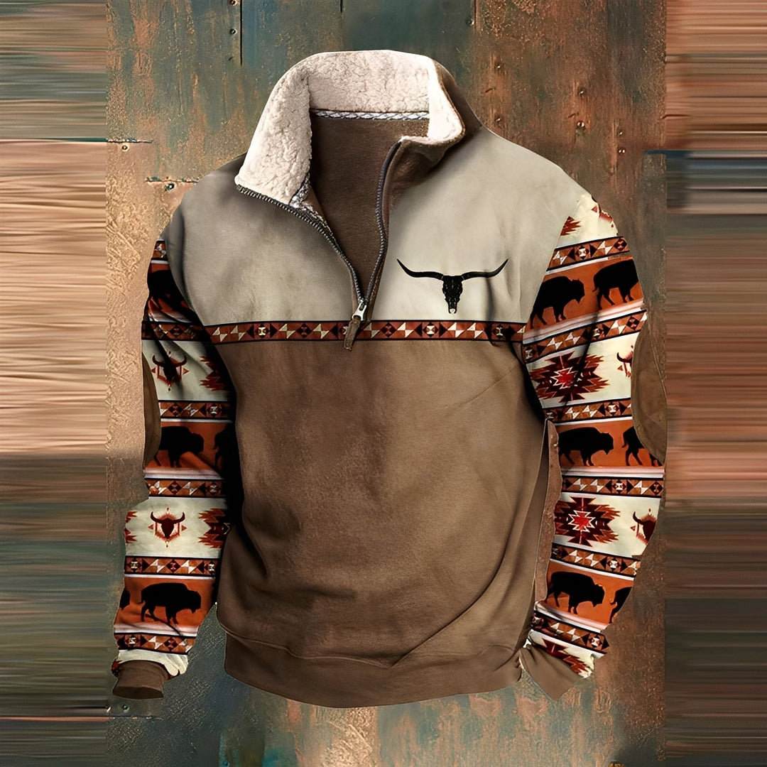 Kenton - Trendiger Herrenpullover mit Zipper
