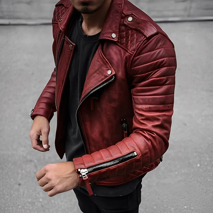 Easton - Retro-Lederjacke für Männer im eleganten Look