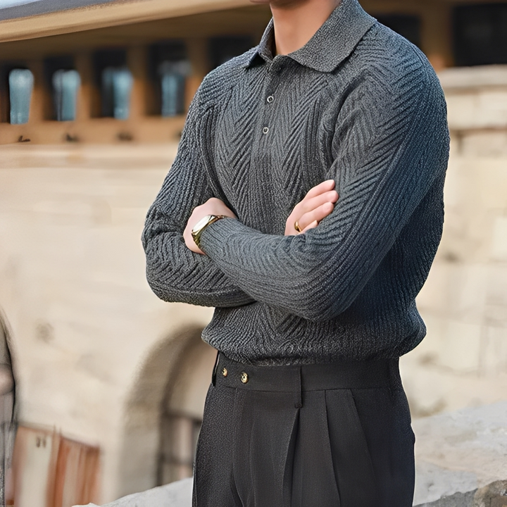 Darius – Gestrickter Pulli mit langen Ärmeln